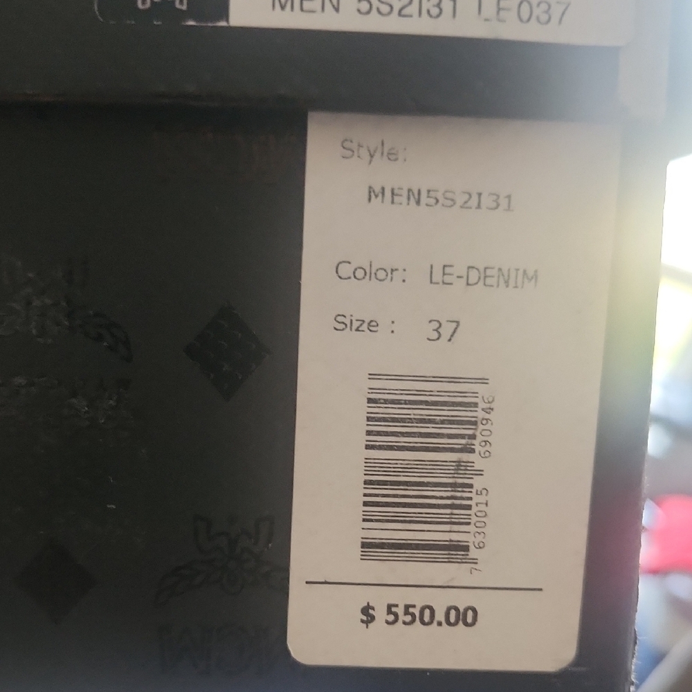 MCM Blue High-Top Sneakers - Picture 6 of 6